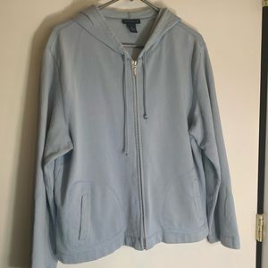 - Light blue Ann Taylor zip up jacket XL